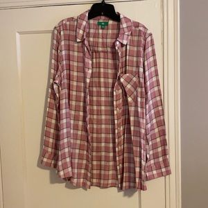 Women’s pink flannel size 1X